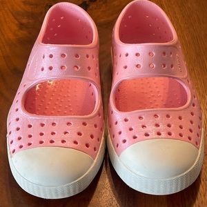 Native Shoes Unisex-Child Jefferson Mary Jane Pearlescent